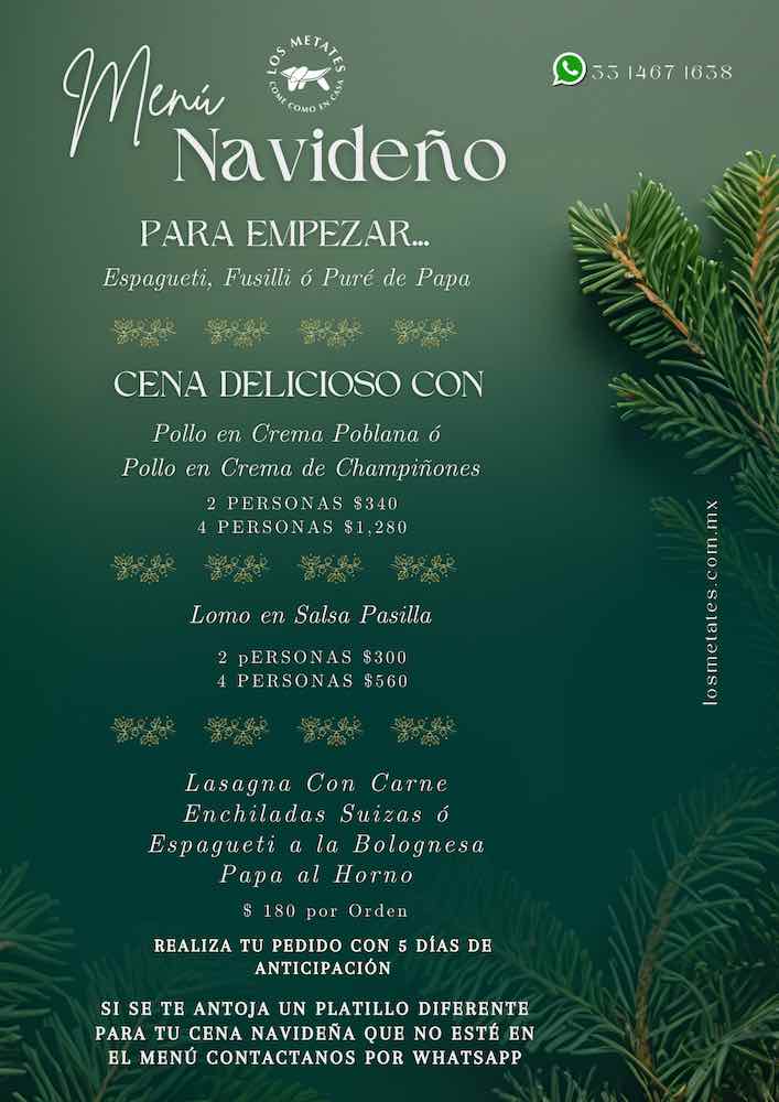menus para navidad en zapopan | ideas para cenar en navidad y año nuevo | restaurantes en zapopan